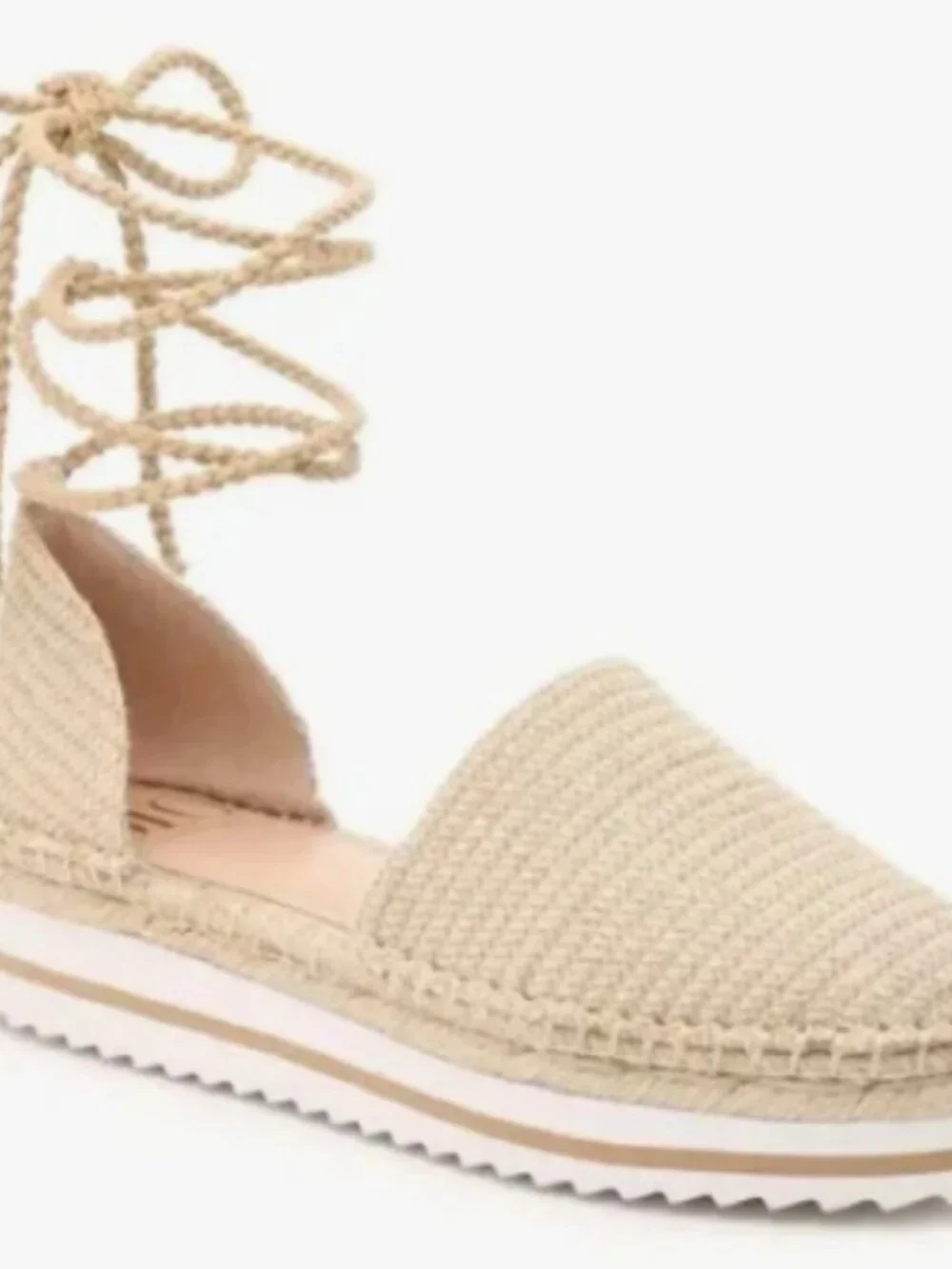 J Lo Lace-Up Espadrilles 6.5